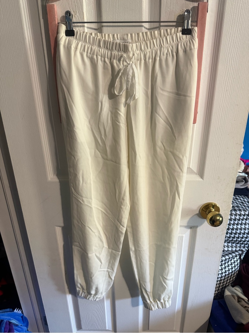Babaton Cream Drawstring Track Pants